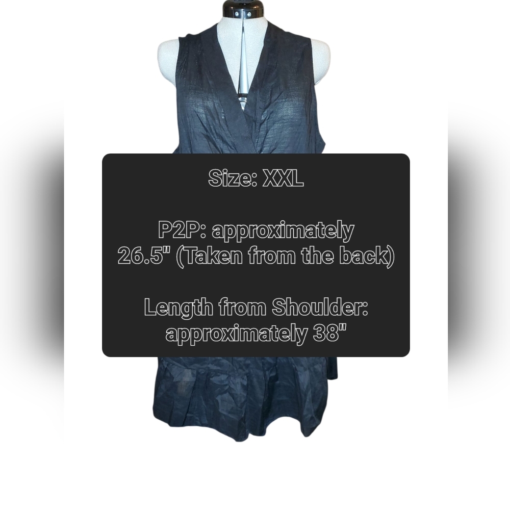 BANANA REPUBLIC Elegant Black Wrap Mini Dress Size: XXL NWT - Picture 9 of 13